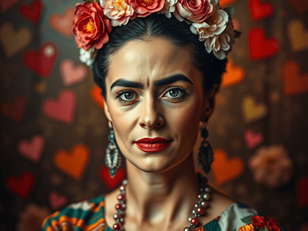 Frida Kahlo creada con IA