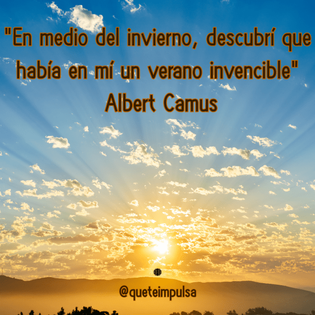 En medio del invierno, descubrí que había en mí un verano invencible