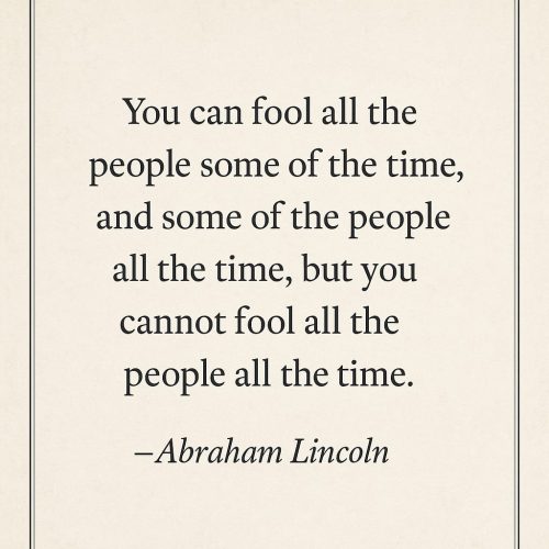 Frase de Abraham Lincoln